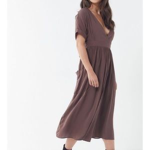 Urban Outfitters Gloria Wrap Midi Dress